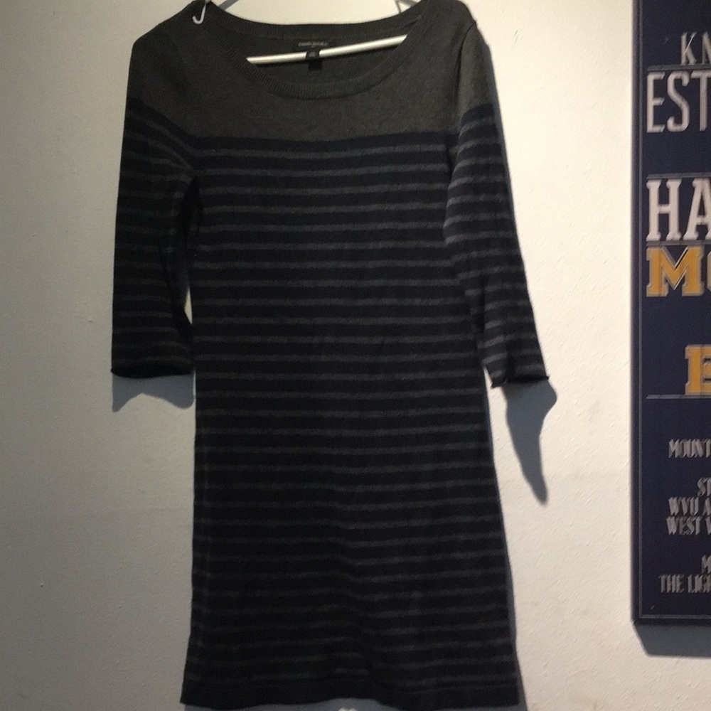 Banana republic navy grey sweater dress XS